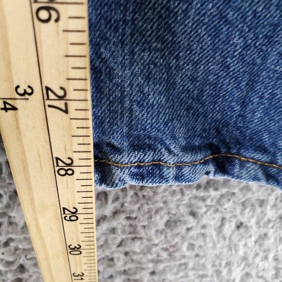 Wrangler Jeans Womens 11/12 X 30 Blue Cowgirl Cut 100% Cotton Bootcut - Picture 9 of 12